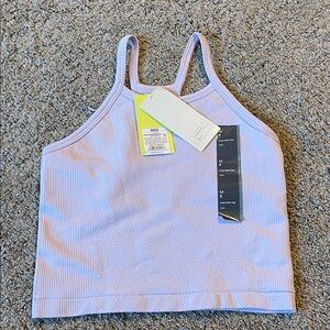 All in Motion Lavender Ribbed Crop Tank